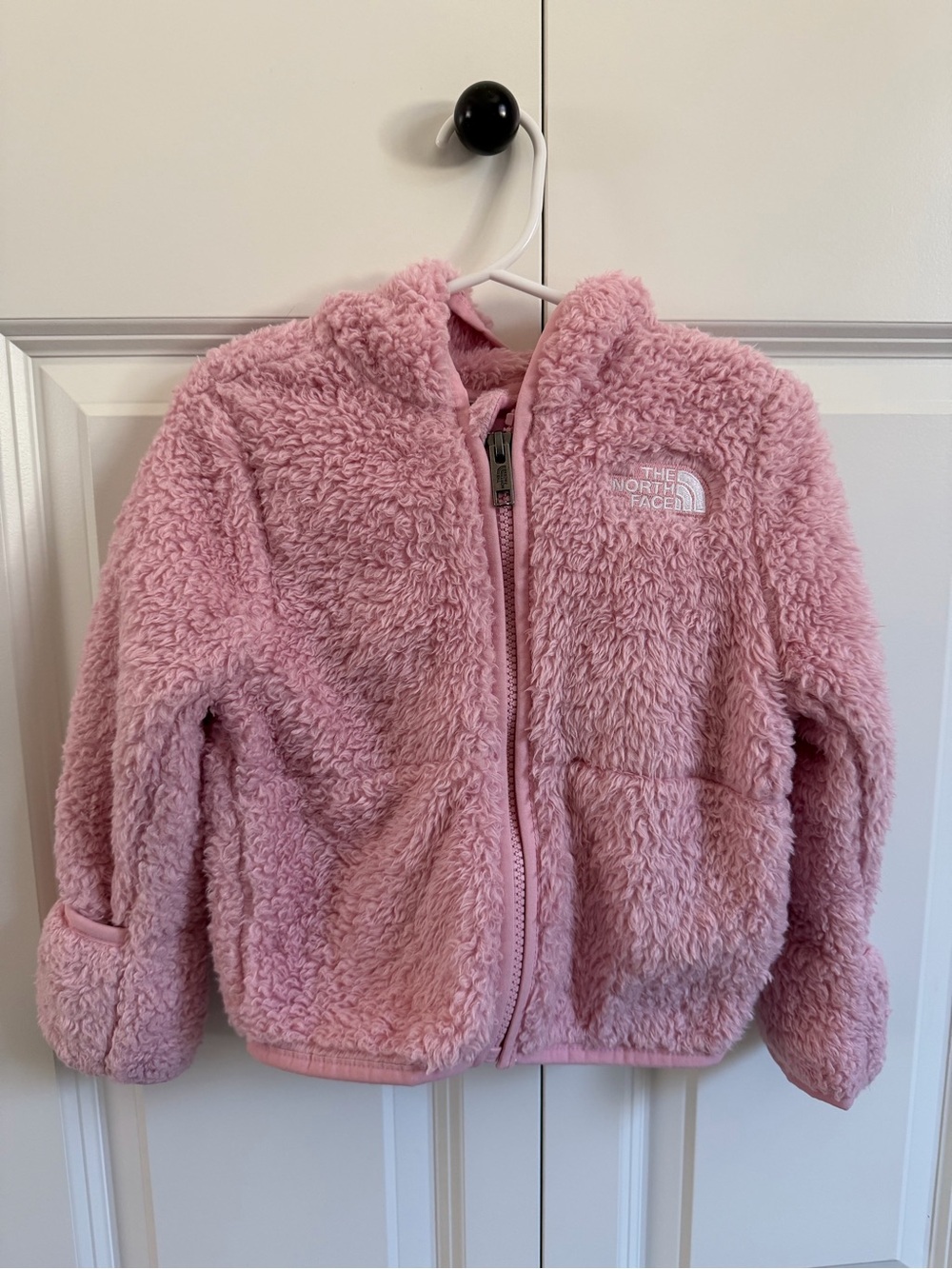 The North Face Baby Pink Plush Hooded Jacket